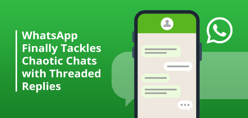 Phone Screen Showing WhatsApp Chat